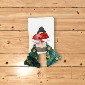 Festive Christmas Tree Earrings